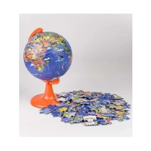 Gürbüz 15 Cm My World Globe Hayvanlı Yer Küre +100 Parça Puzzle 48152