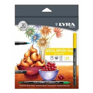 Lyra Aqua Brush Duo Su Bazlı Marker Kalem 24lü L6521240