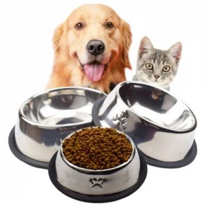 Paslanmaz Çelik Metal Mama Kabı 18 cm.