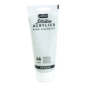 Pebeo 100 Ml Akrilik Boya Yüksek Yoğunluklu Gri 46