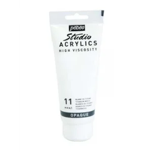 Pebeo 100 Ml Akrilik Boya Yüksek Yoğunluklu Titanium Beyaz 11