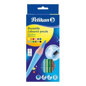 Pelikan 12 Renk Silgili Kuruboya Kalemi 700689