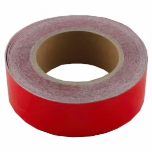 Reflektif Fosfor Şerit Bant Reflektör Kırmızı 4cm x 25 Metre