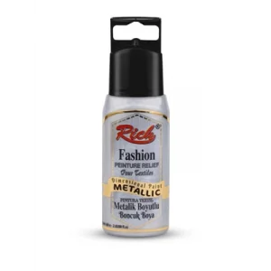 Rich 60 Cc Metalik Boyutlu Boncuk Boya Gümüş 02596
