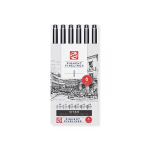 Talens Pigment Fineliner Keçeli Kalem Siyah 6lı Set Rt90480962