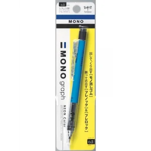 Tombow Mono Graph 0.5 Mm Shake Mekanik Versatil Kalem Neon Blue Dpa134b Blisterli