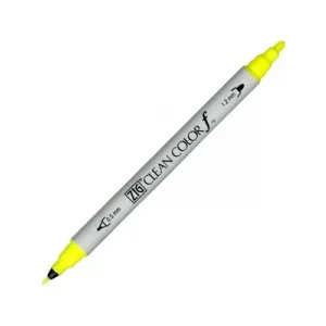 Zig Clean Color F Tcs6000t Callıgraphy Kalemi Floresan Yellow 001