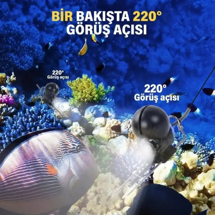 20 Metre Sualtı Balık Tutma Kamerası