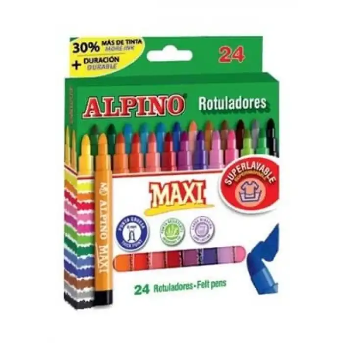 Alpino Maxı Keçeli Kalem 24 Renk Ar07
