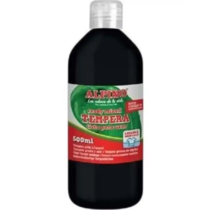 Alpino Tempera 500 Ml Suluboya Siyah 411826