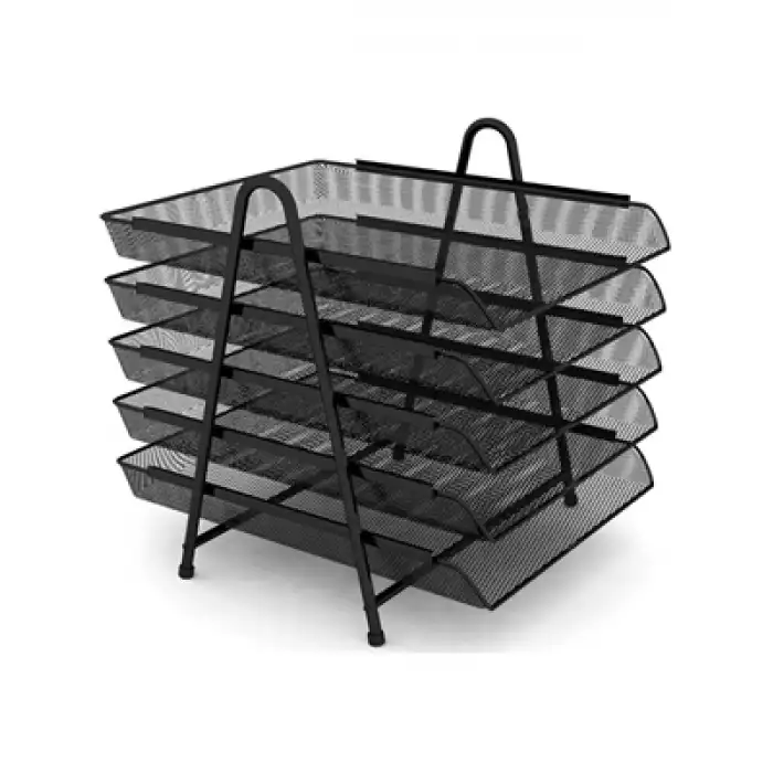 Bion Perforeli Evrak Rafı 5li Siyah 9308