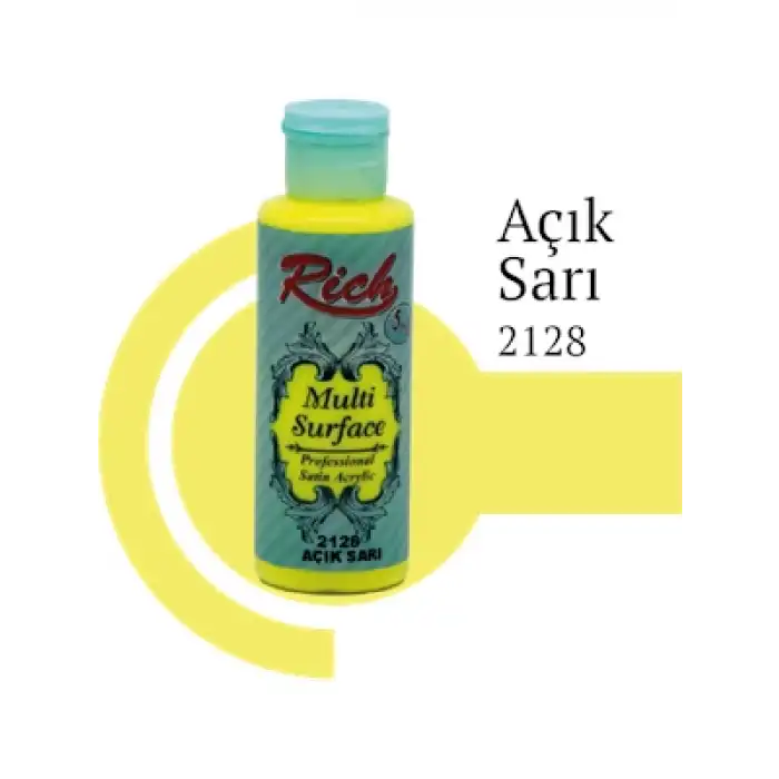 Rich 120 Cc Multı Surface Akrilik Boya 2128 Açık Sarı