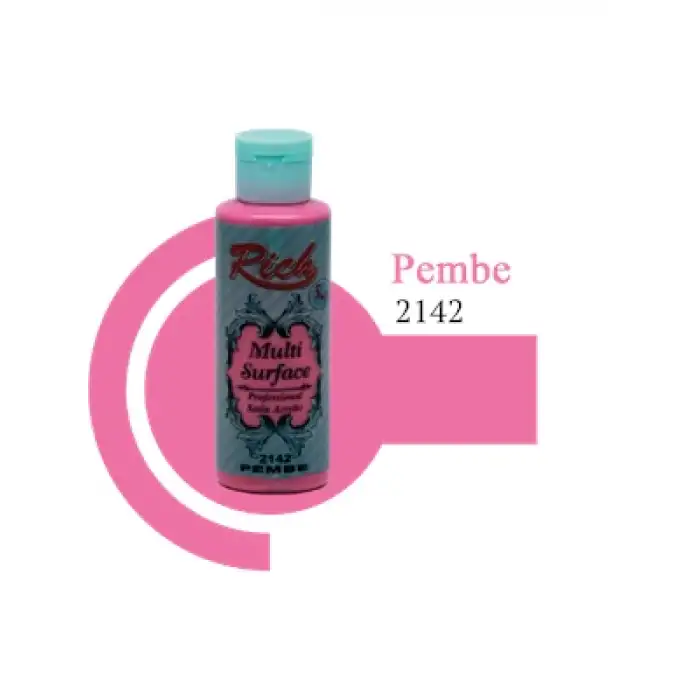Rich 120 Cc Multı Surface Akrilik Boya 2142 Pembe