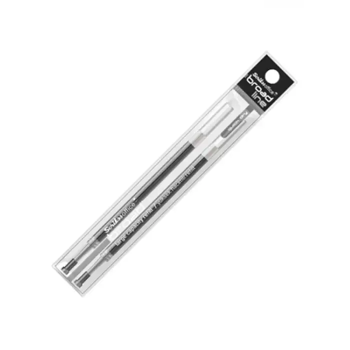 Scrikss 0.1 Mm Broadline Jel Kalem Refili Siyah 2li