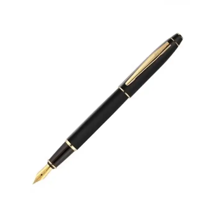 Scrikss 35 Dolma Kalem Mat Siyah Altın