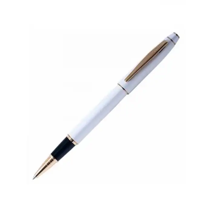 Scrikss 35 Roller Kalem Beyaz Altın Lüks Kutu