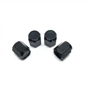 Altıgen Sibop Kapağı 4lü Parlak Siyah