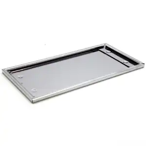 Dikdörtgen Krom Plakalık Araba Plaka Altlığı 30x16cm