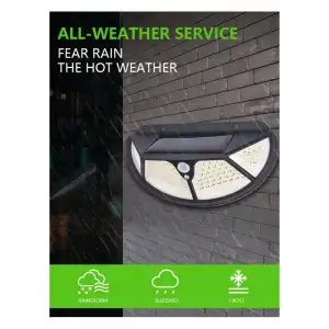 Fonksiyonel Sensörlü 102 Ledli Solar Bahçe Lambası