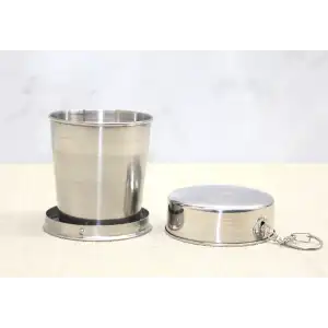 Katlanabilir Tekli Paslanmaz Çelik Shot Bardak - Model 1