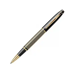 Scrikss 35l Roller Kalem Çizgi Desenli Siyah Altın
