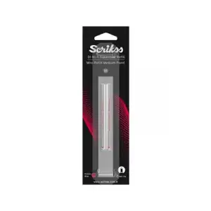 Scrikss D1 M (medıum) Kısa Tip Tükenmez Kalem Yedeği Mini (refil) 2li Mavi