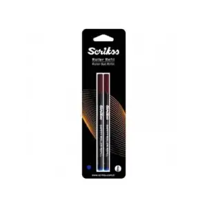 Scrikss M (medium) Standart Tükenmez Kalem Yedeği (refil) 2li Mavi