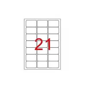 Tekno 63.5x38.1 Mm Laser Etiket 100lü Bk2021