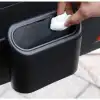 Araba Çöp Kutusu Kapaklı Organize Siyah Renk
