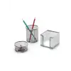 Inox Perforeli Kalemlik Seti 3lü Gümüş 0690