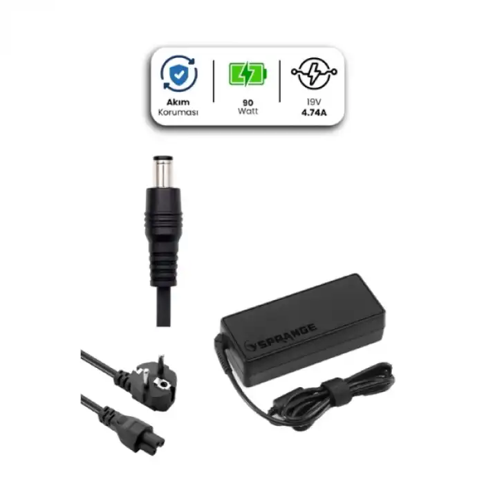 19V 4.74A 5.5 * 3.0mm 90W SAMSUNG İçin Laptop Adaptör