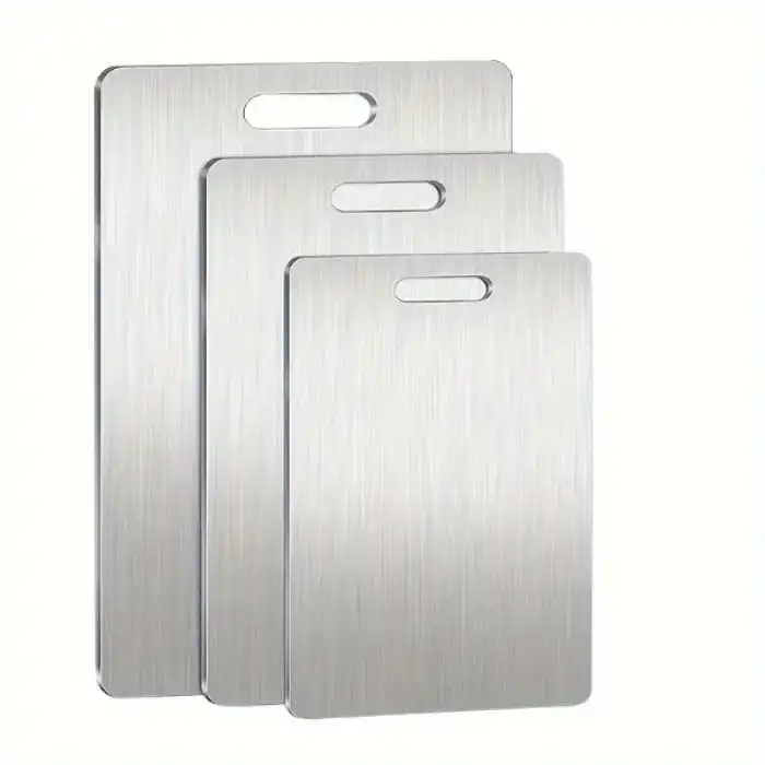 3lü Paslanmaz Çelik Kesme Tahtası Seti