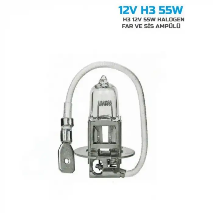 3E Grup H3 Halojen Far Ampülü 12V 55Watt Sarı