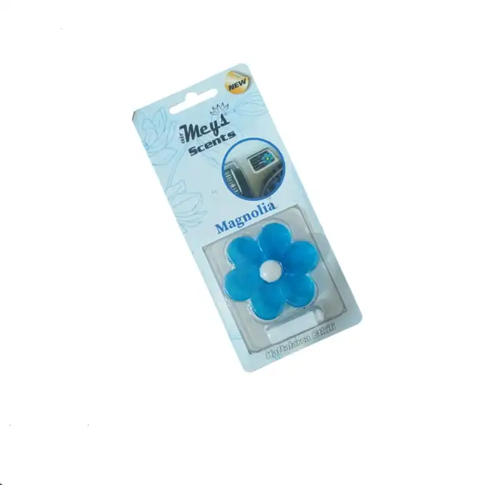 3E Grup Mavi Çiçek Izgara Havalandırma Klips Araç Oto Kokusu Manolya