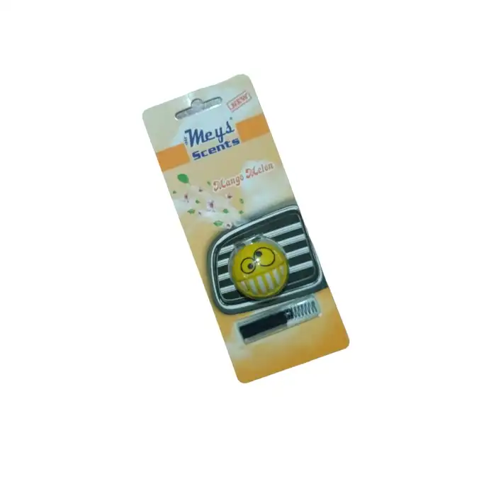 3E Grup Sarı Emoji Havalandırma Klips Araç Oto Izgara Kokusu Mango