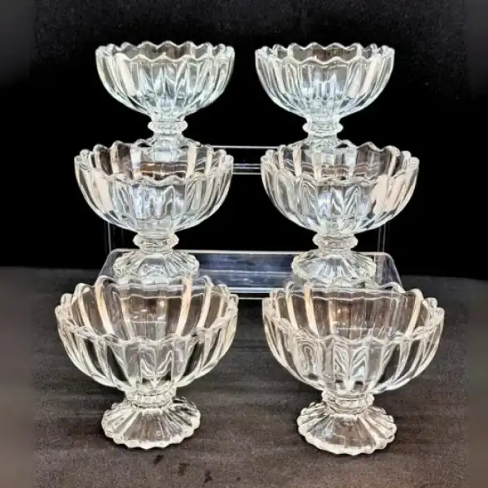 6lı Kristal Çerezlik Seti