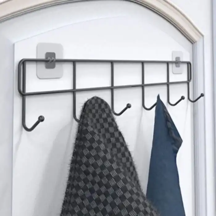 6lı Yapışkanlı Kapı Arkası Askı