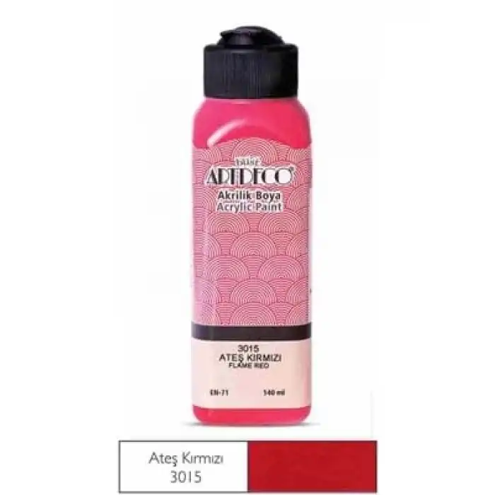 Artdeco 140 Ml Akrilik Boya Ateş Kırmızı 70r3015