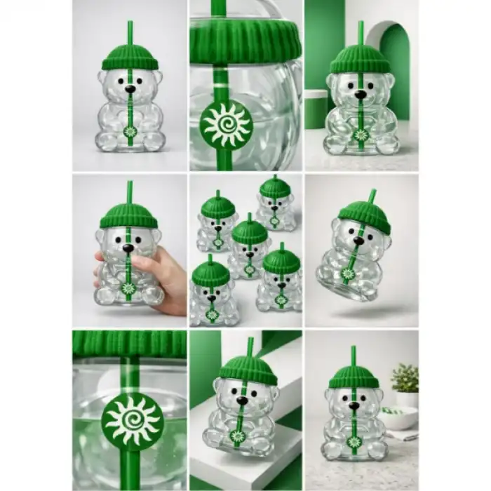 Bearista Plastik Soğuk İçecek Bardağı