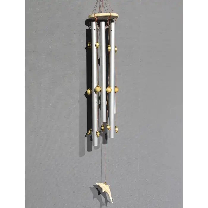 Boncuklu Metal Rüzgar Çanı Model 1