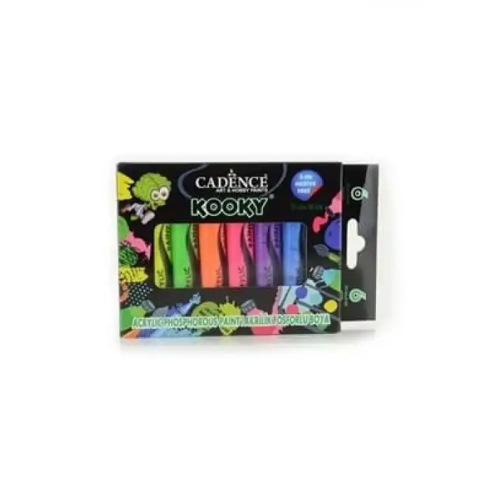 Cadence Kooky 15 Ml Fosforlu Akrilik Boya 6 Renk
