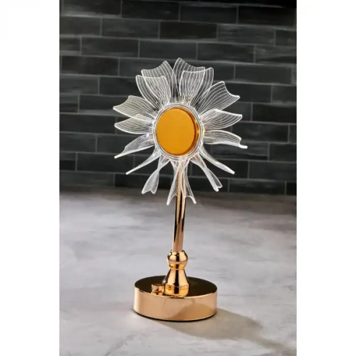 Çiçek Tasarımlı LED Masa Lambası