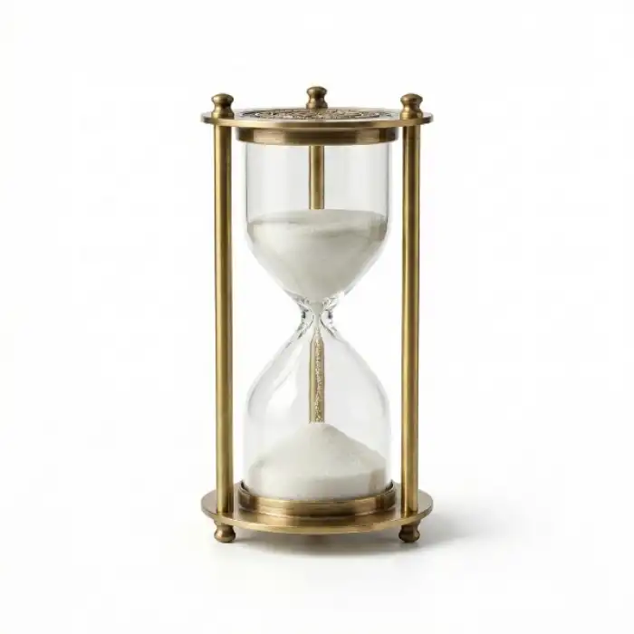 Dekoratif Cam Kum Saati 7x16 cm