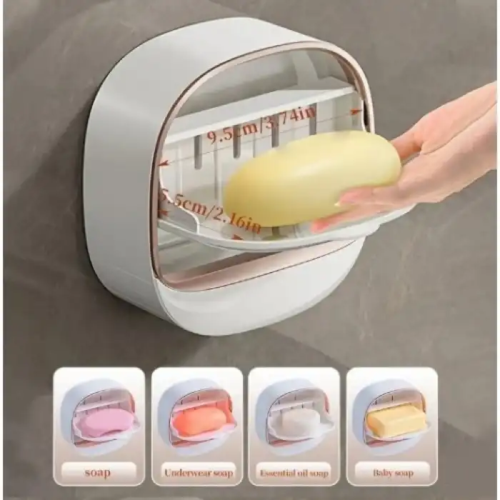 Drenaj Hazneli Kapaklı Katı Sabunluk