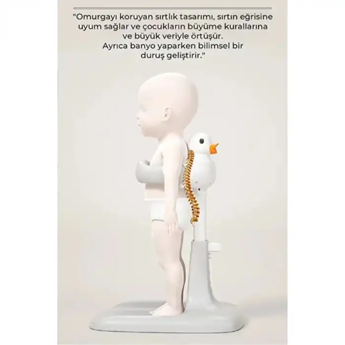 Ergonomik Ördekli Bebek Banyo Yıkama Yardımcısı