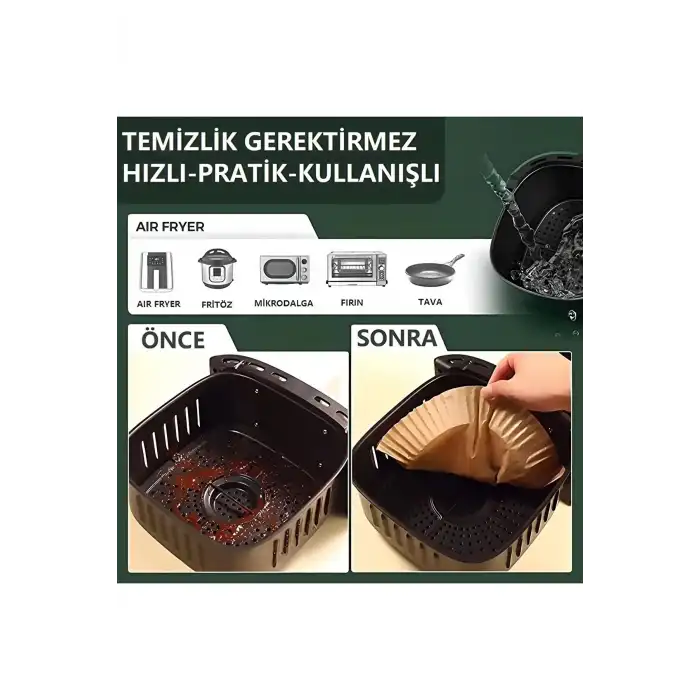 Fritöz Pişirme Kağıdı 50 Adet