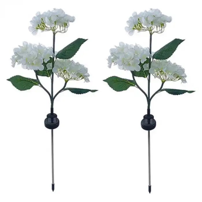 Güneş Enerjili Kazıklı Çiçek LED Lamba