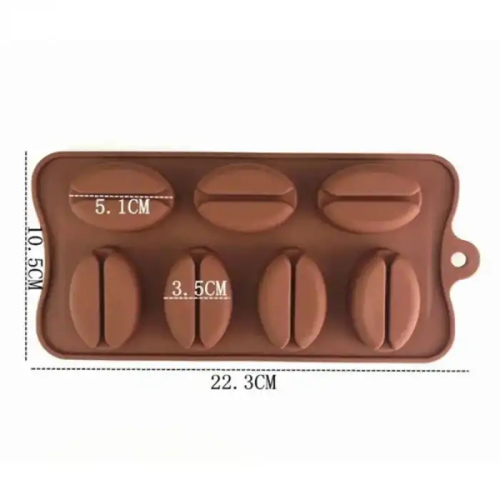 Kahve Çekirdeği Şekilli Silikon Kalıp