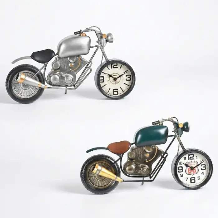 Klasik Motor Tasarımlı Masaüstü Saat