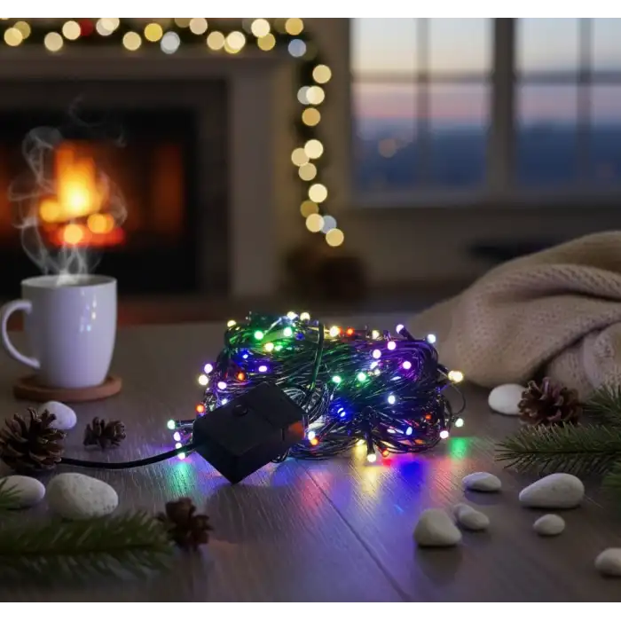 LED Damla Uçlu RGB Dekoratif Işık 10 Metre 100